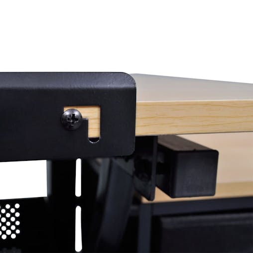 NNEVL Three Drawers Drawing Table with Stool