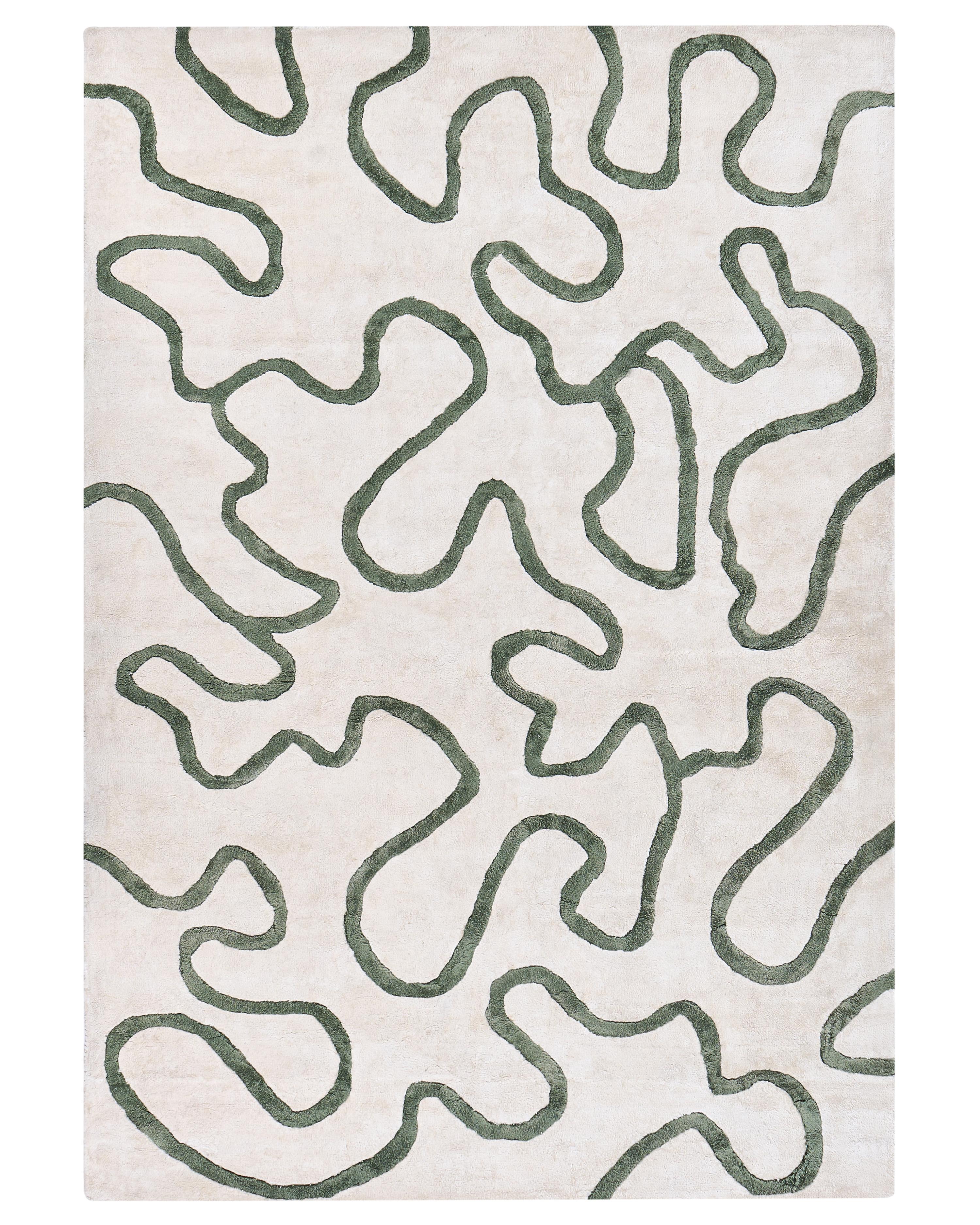 Rug KAPPAR Light Beige 160 x 230 cm Viscose