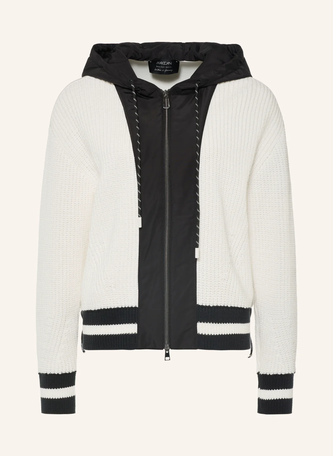 MARC CAIN Strickjacke im Materialmix