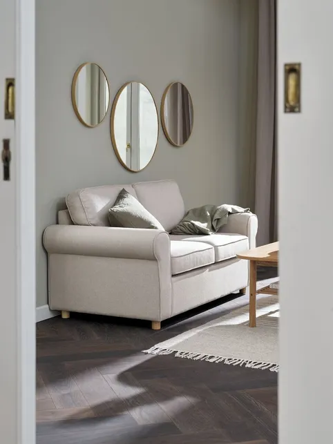 Sofa FERRITSLEV 2-pers. beige stof