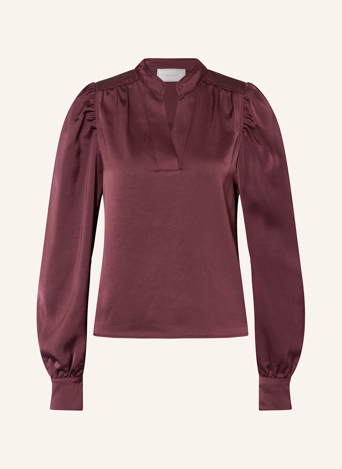 NEO NOIR Blusenshirt ROSSLYN aus Satin
