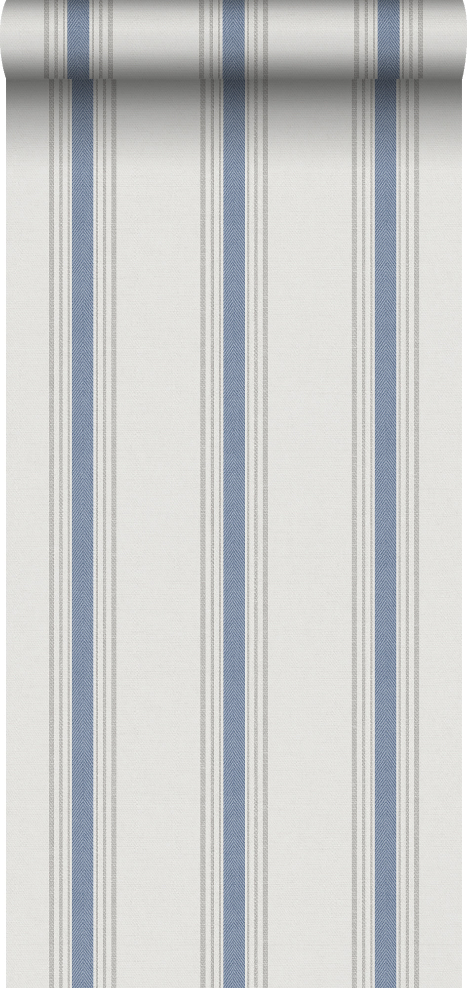 Sanders & Sanders behang strepen donkerblauw en beige - 53 cm x 10 m - 640203