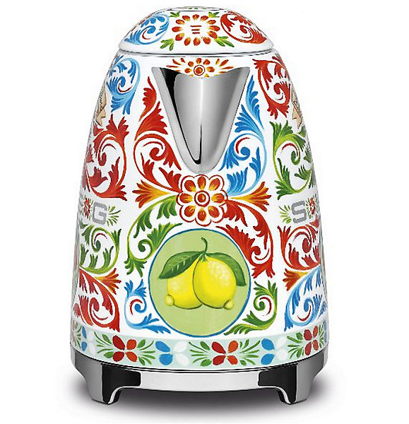 Bouilloire sans fil 1.7l 2400w multicolore Smeg KLF03DGEU années 50 dolce &gabbana
