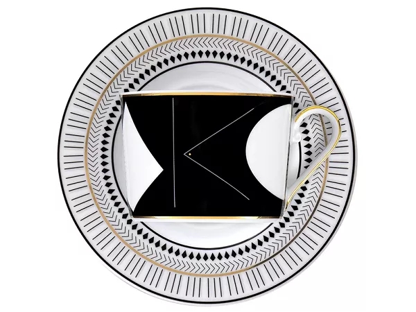 Zestaw do kawy dla 6 osób (12el) Ćmielów - Kolekcja Jenny ART DECO GX48