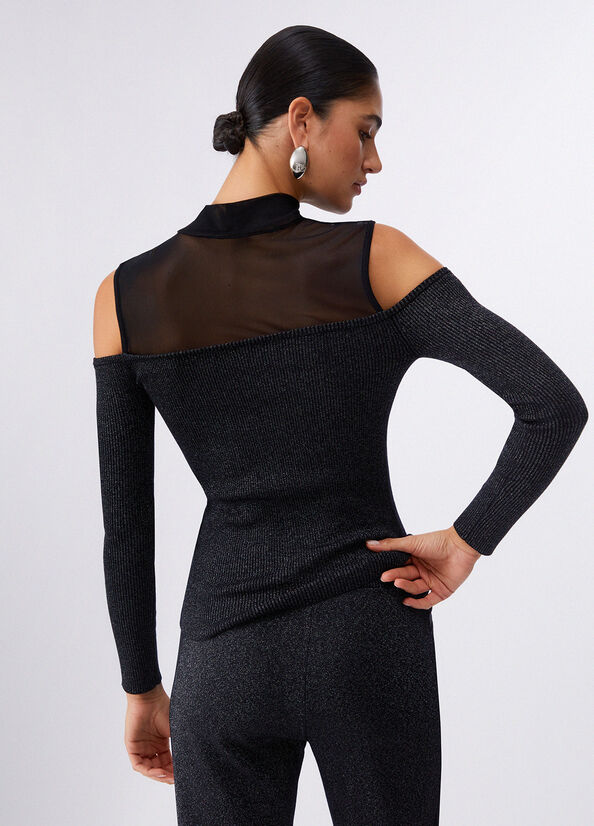 Maglia con inserti in mesh