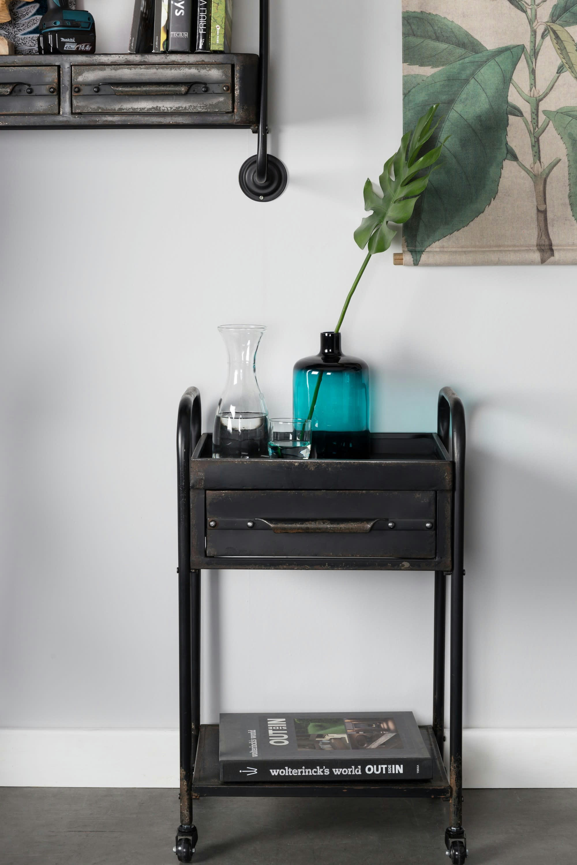 VIGO - Desserte en métal noir