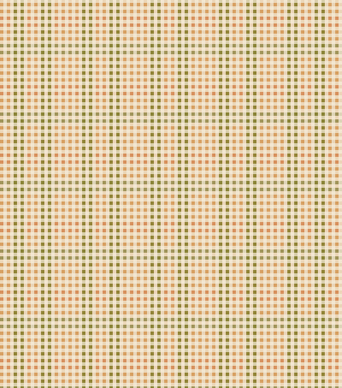 Harvest Yellow Green Plaid Harvest Cotton Fabric