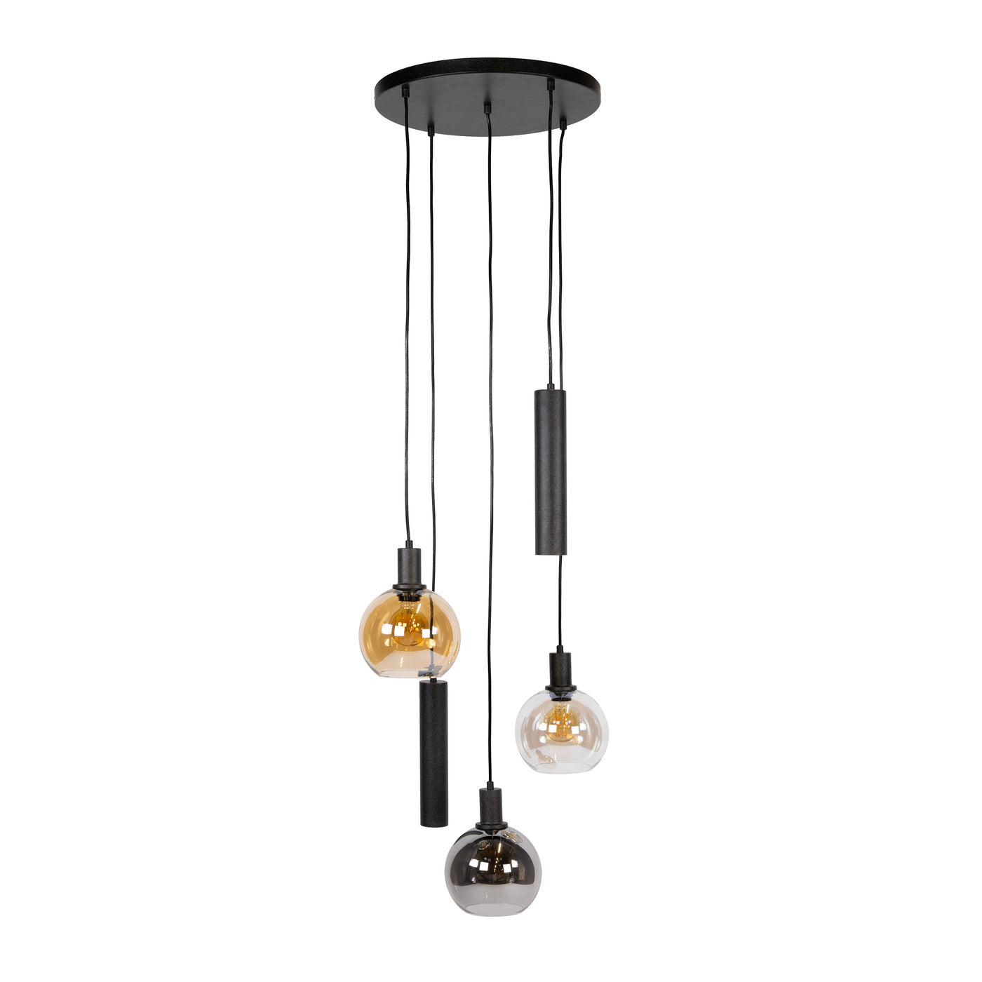 Giga Living Hanglamp Sfera Tricolore - Zwart Metaal - Ø50x150cm