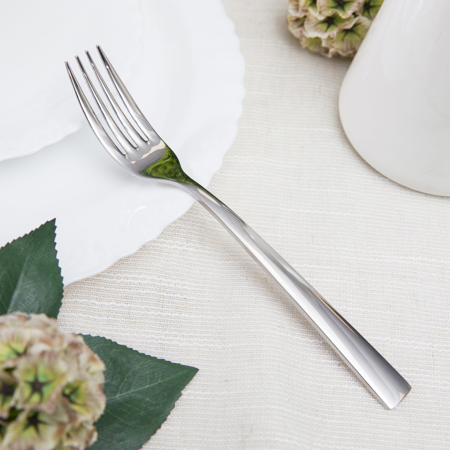 Forchetta Smile in acciaio inox, 20.5 cm