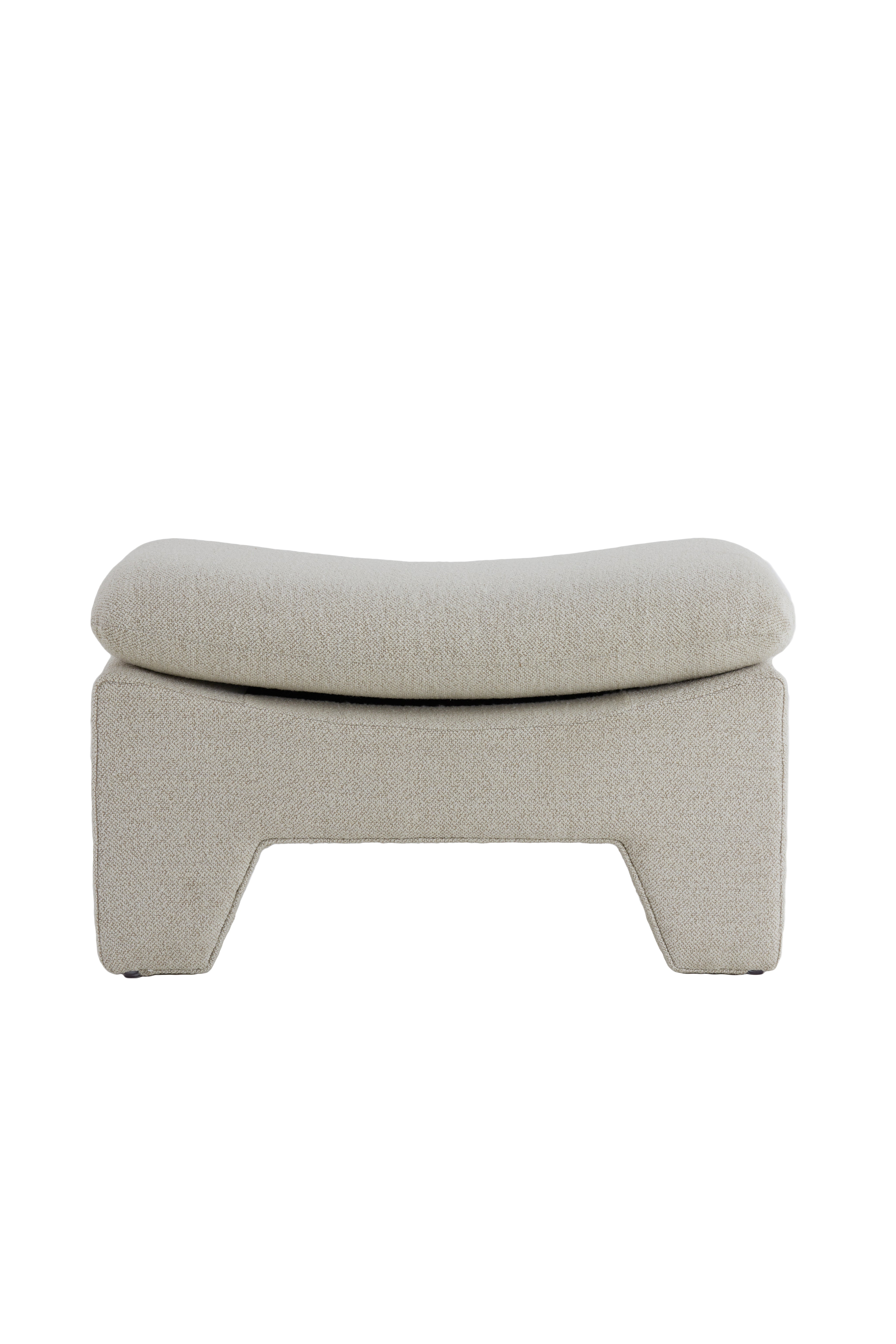 Light & Living poef DASHA - 80x40x48.5cm - bruin