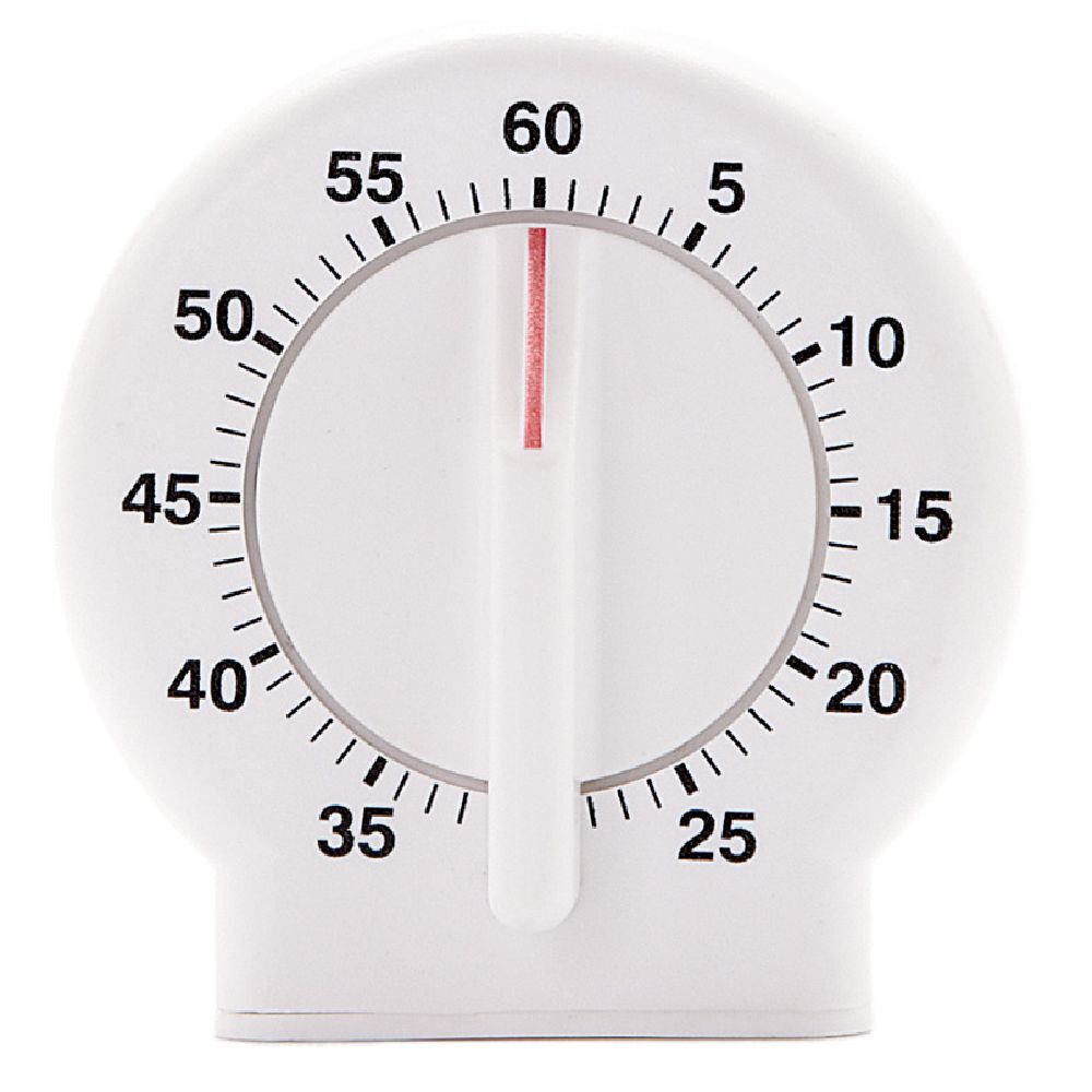 Minuteur de cuisine blanc