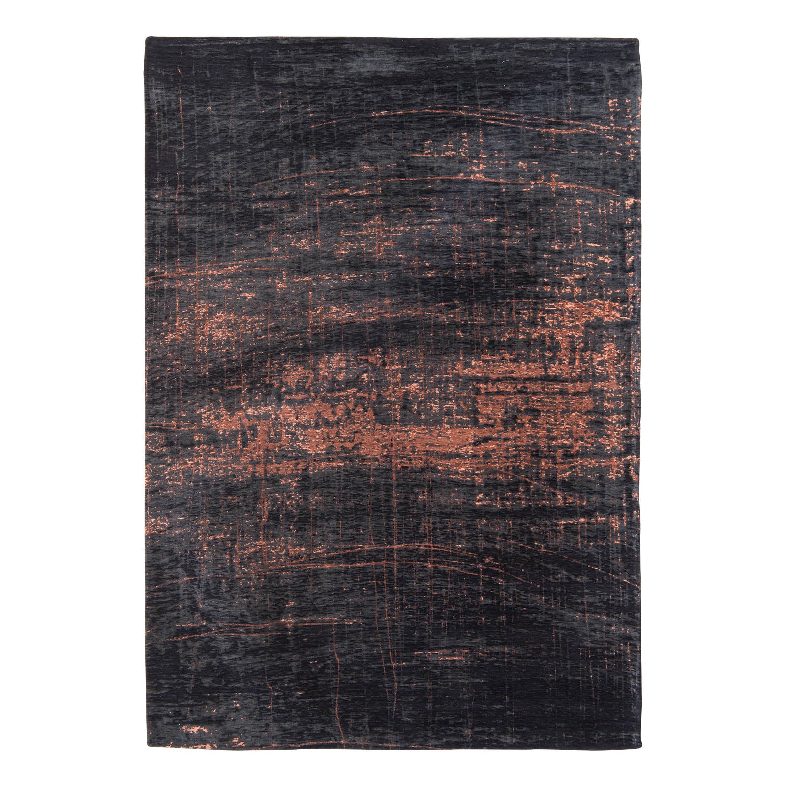 Ecorugs vloerkleed Soho Copper - zwart - 80x150cm