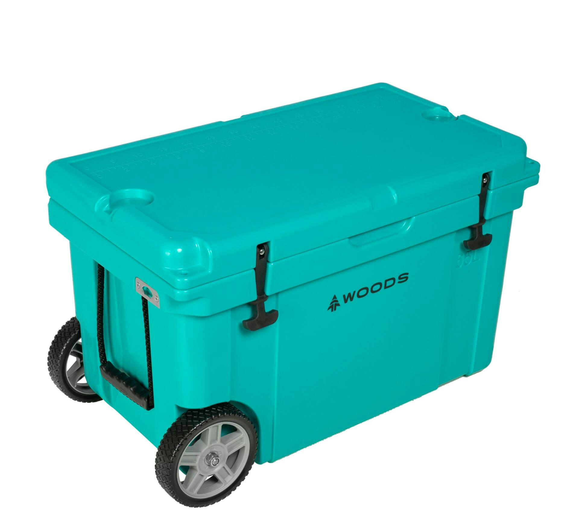 Woods ARCTIC WHEELED Roto-Moulded Cooler with Handle, 65-L, Turquoise