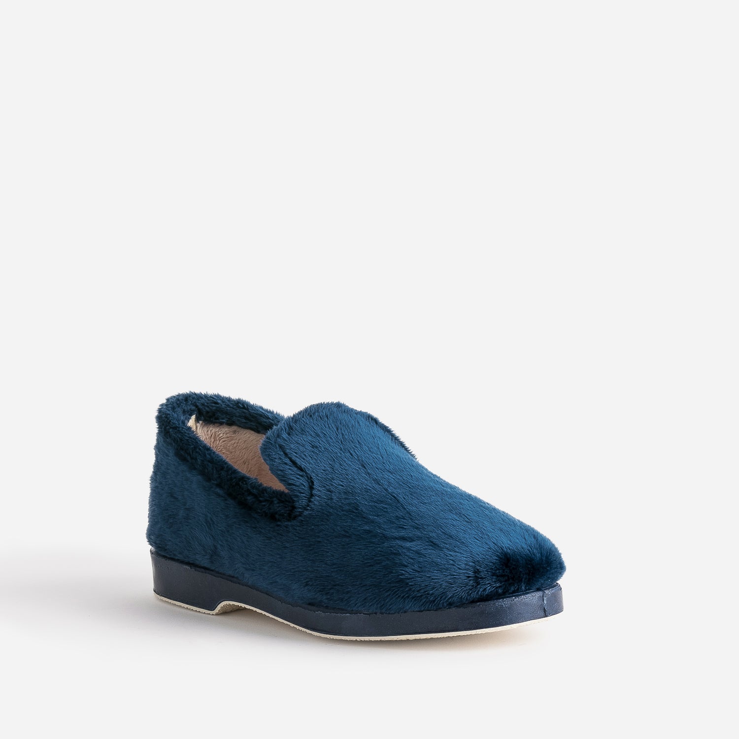 Charentaise bleue cocooning fourrée