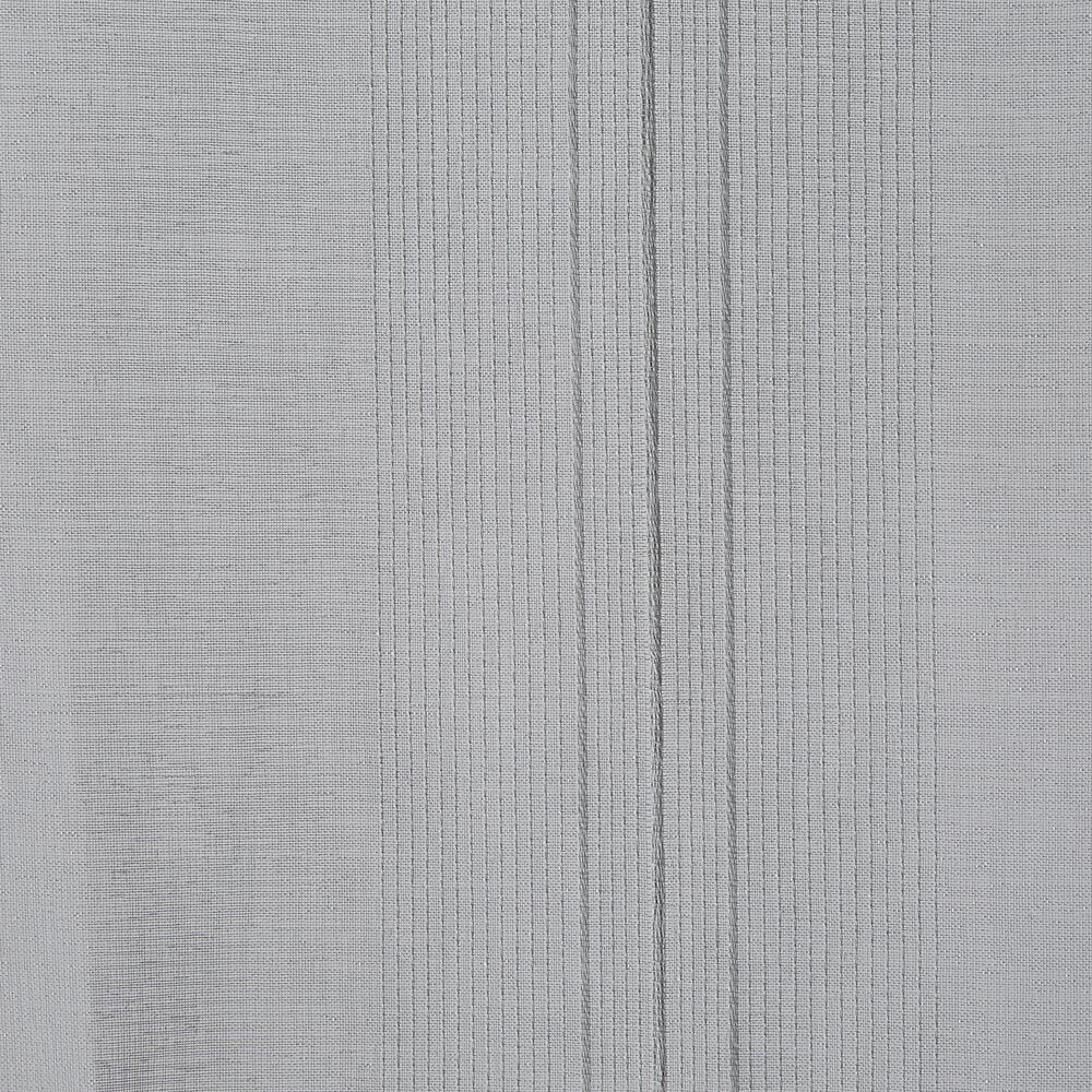 Vitrage droit passe tringle uni gris 60x160 cm x2