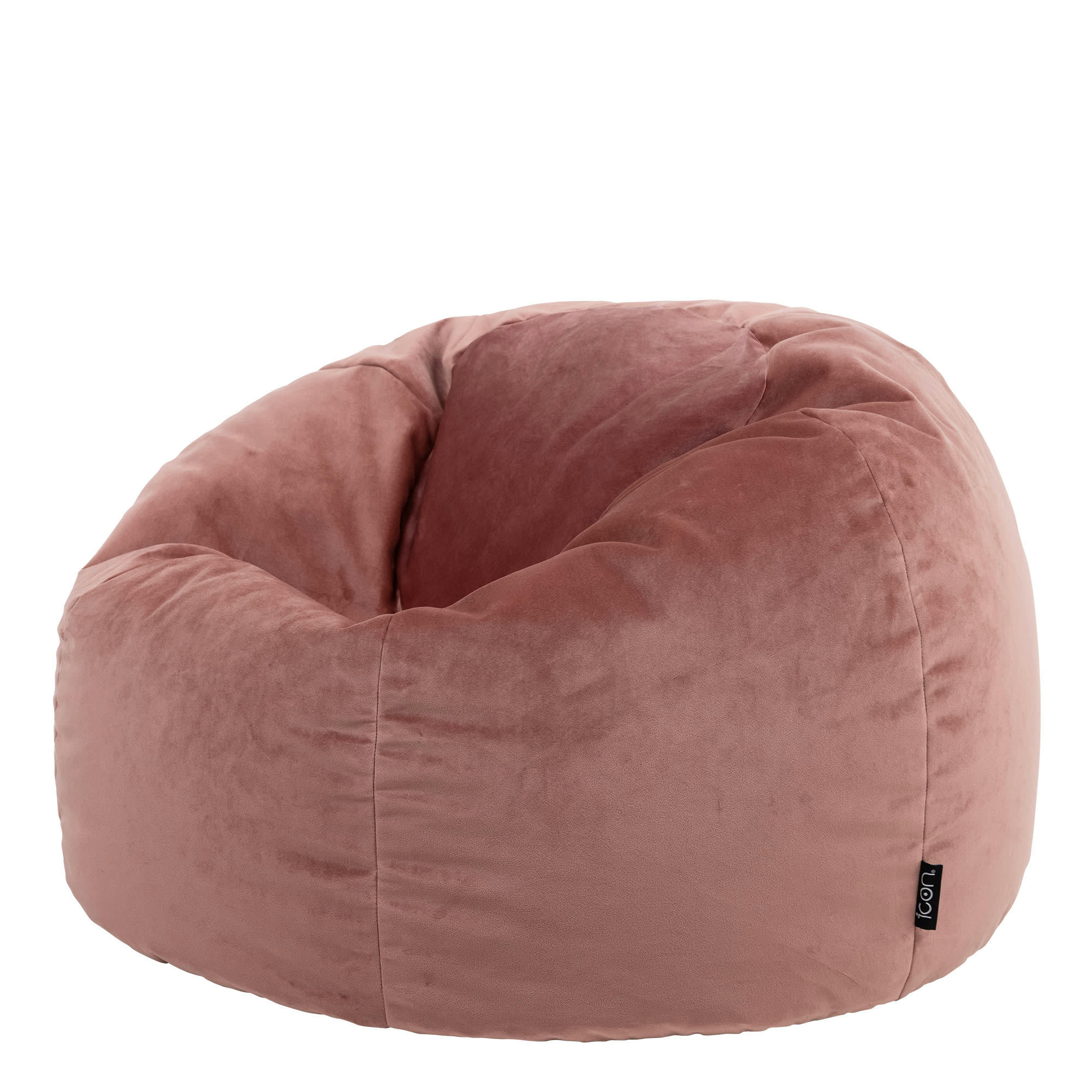AURORA - Pouf velours rose