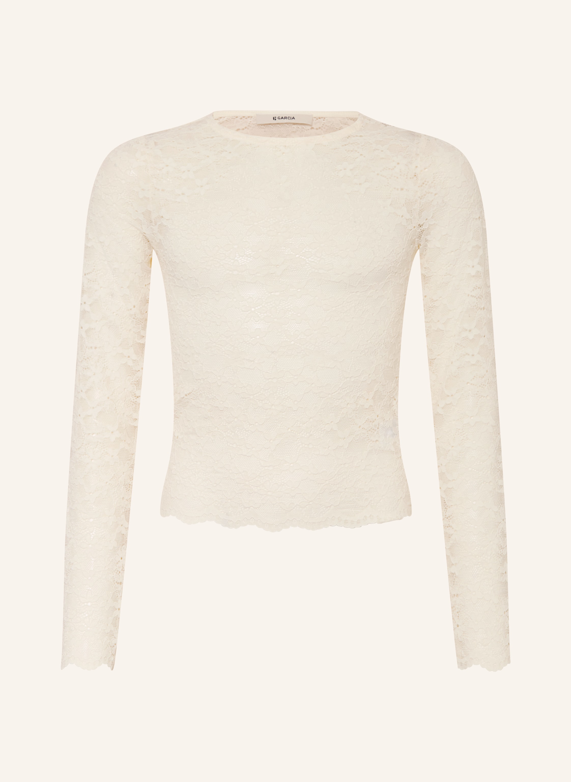 GARCIA Longsleeve aus Spitze