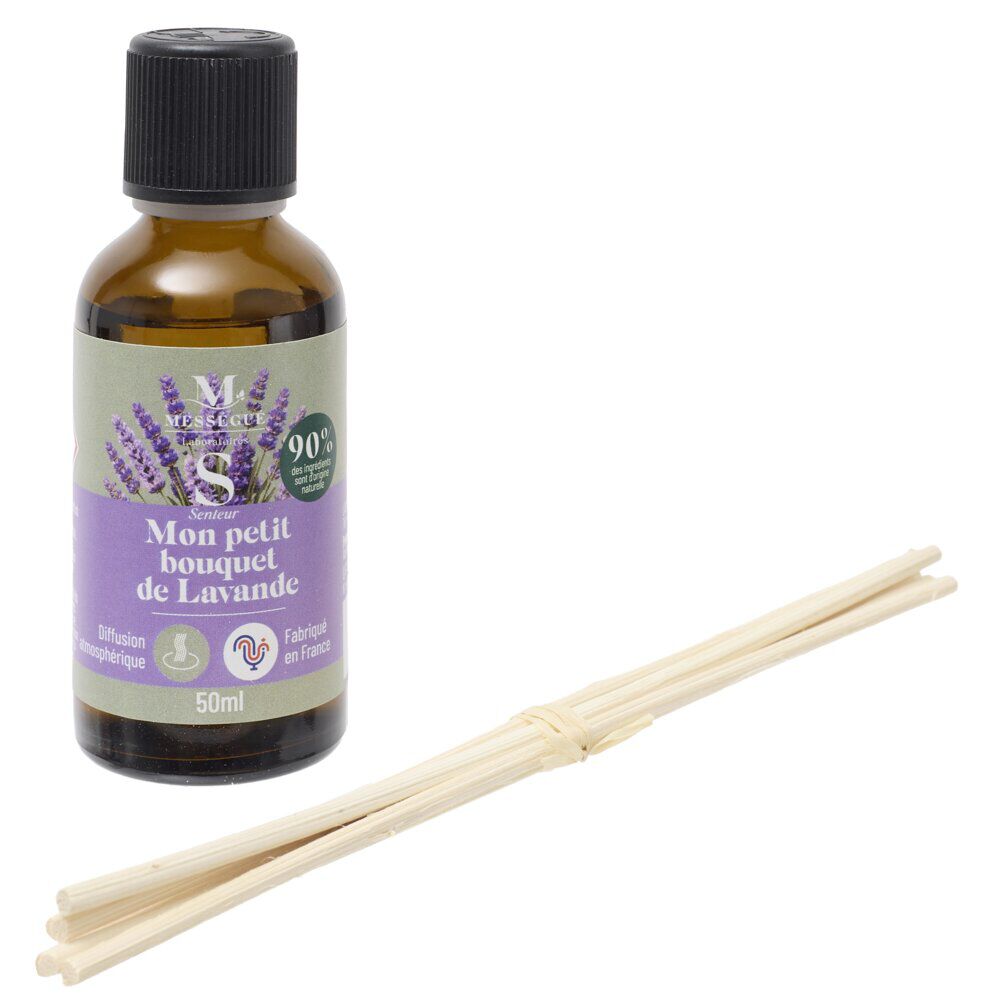 Diffuseur à bâtonnets Mességué Petit Bouquet Lavande 50ml