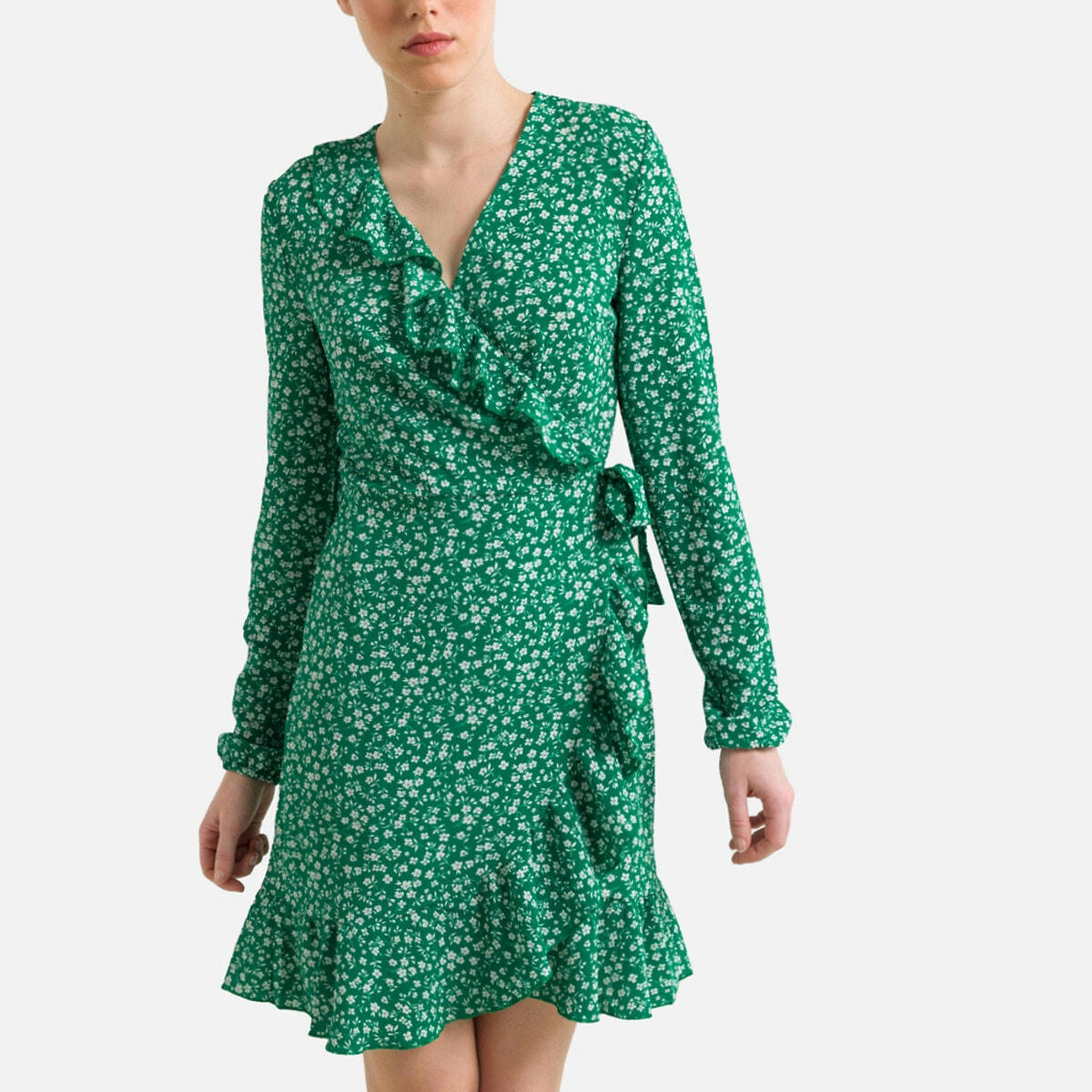 Robe portefeuille imprimée