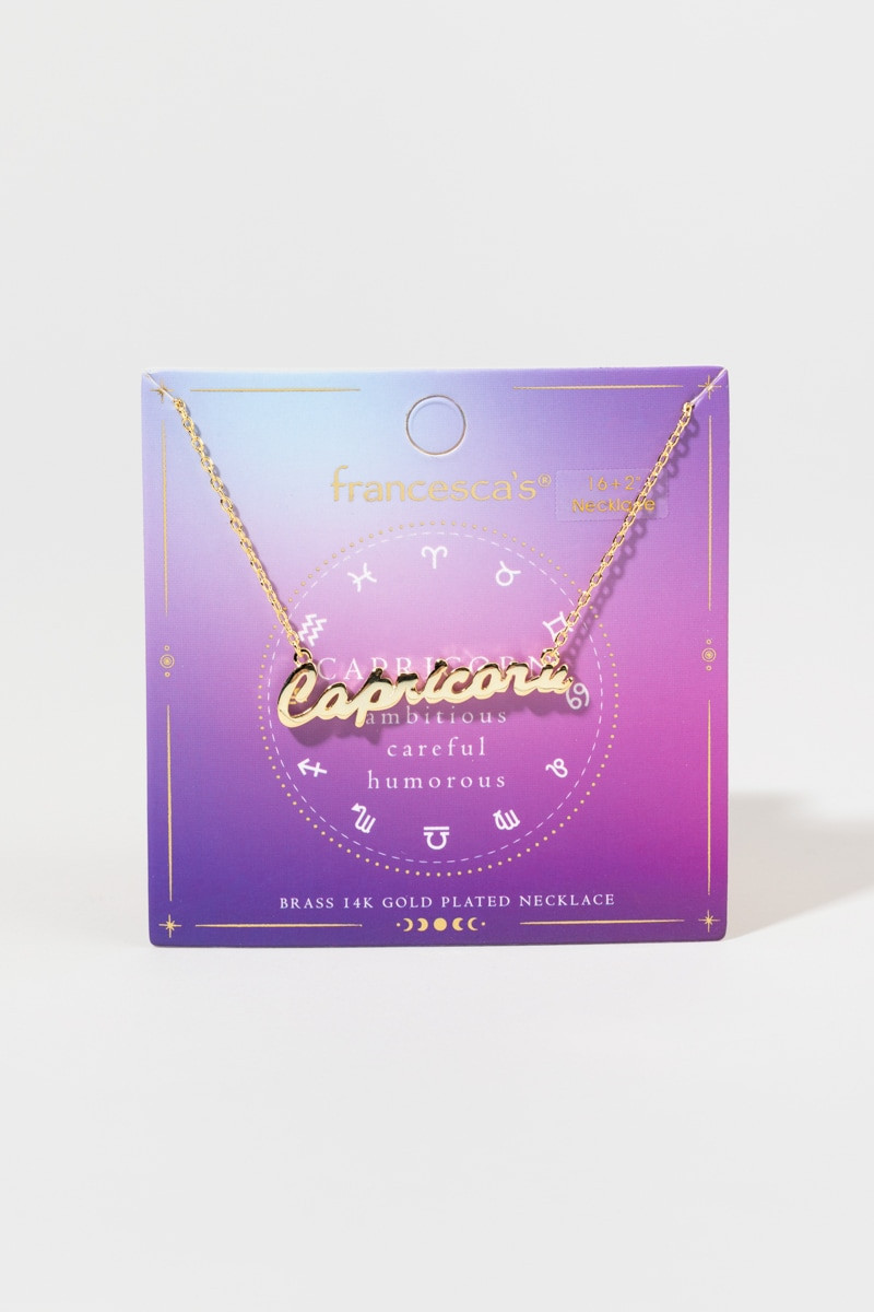 Zodiac Script Pendant
