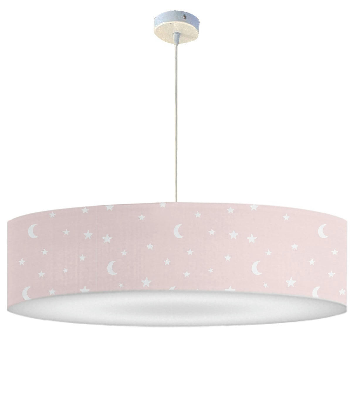 ENFANT - Suspension Enfant Lune Rose D: 50 x H: 25
