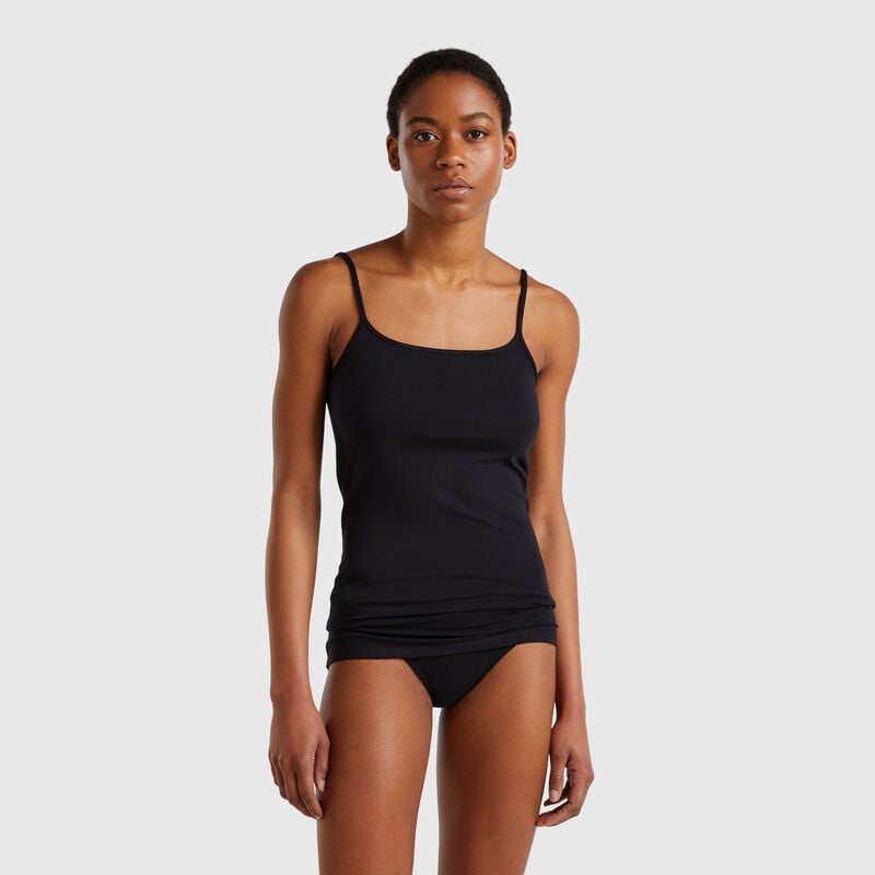 Undershirt in stretch cotton