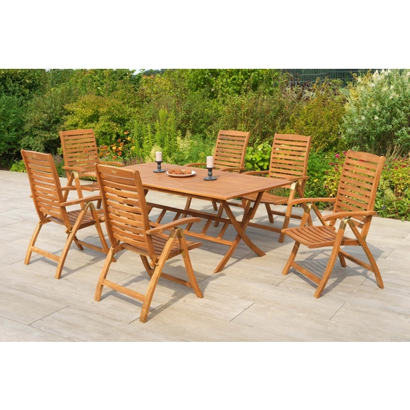 Gartenmöbel-Diningset »Paraiba«, 7 tlg., 6 Sitzplätze, Akazie