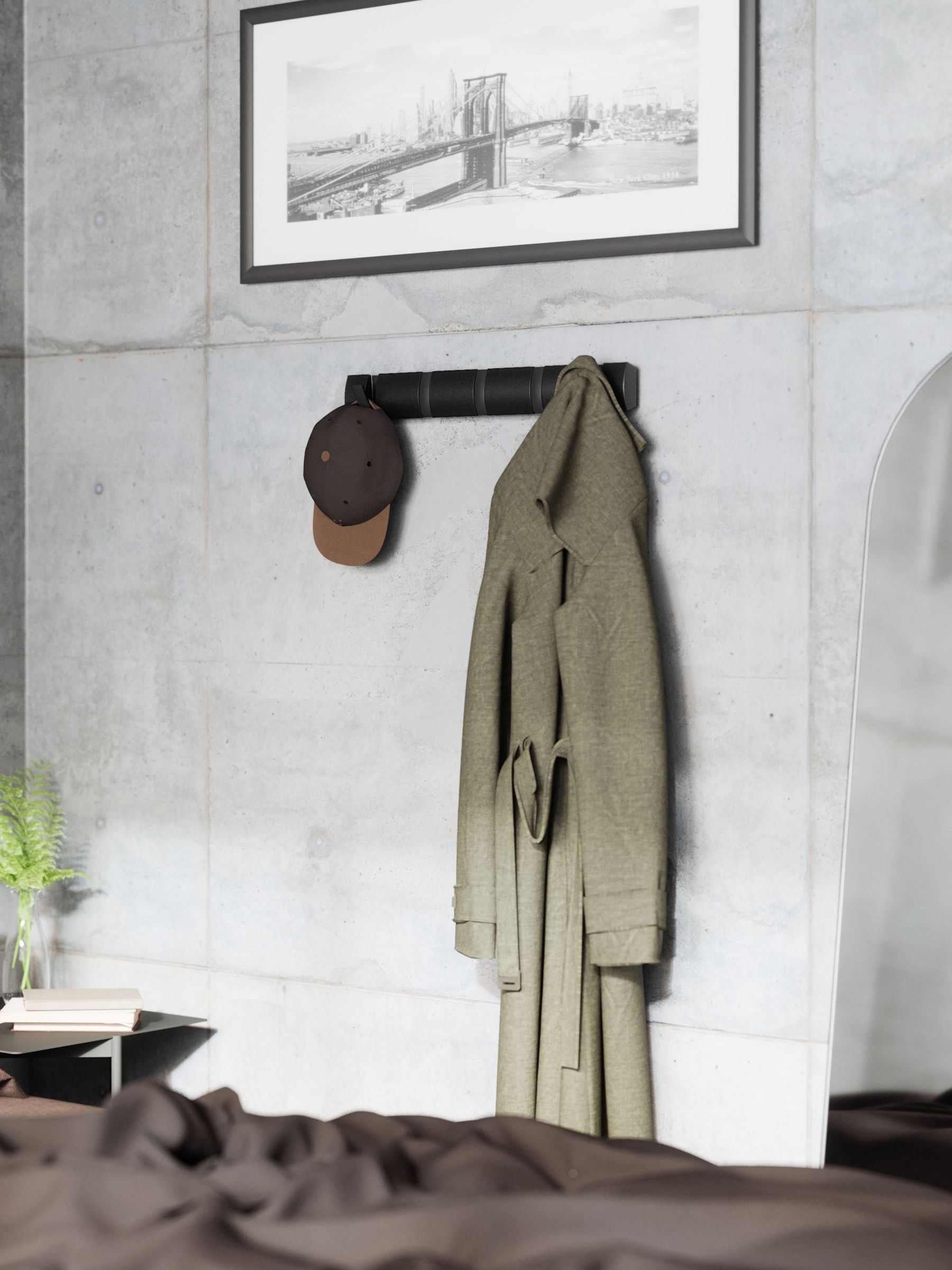 Umbra Flip Wall Mounted Space Saving Coat Hooks