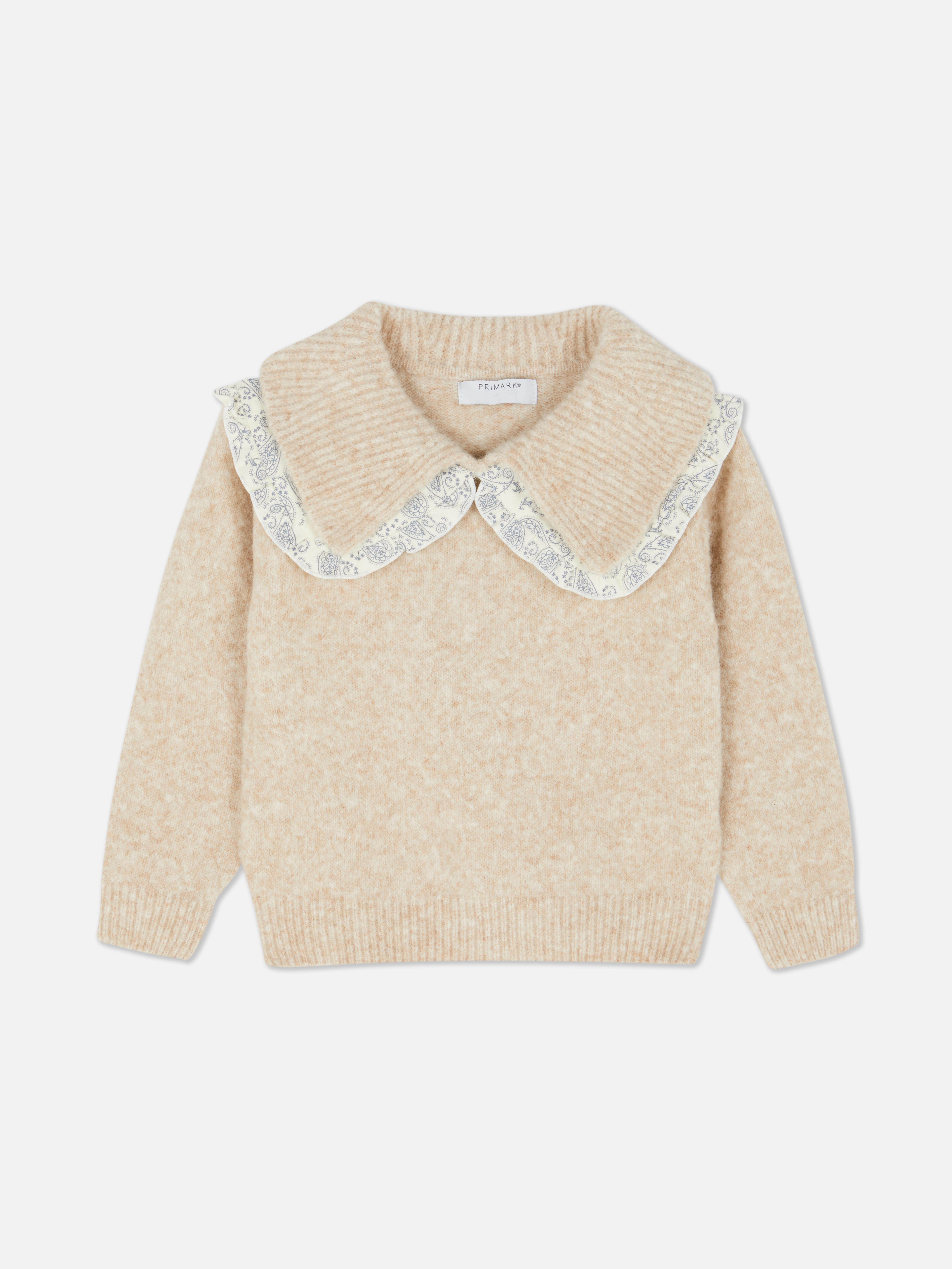1.5-8yrs | Ruffle Collared Sweater