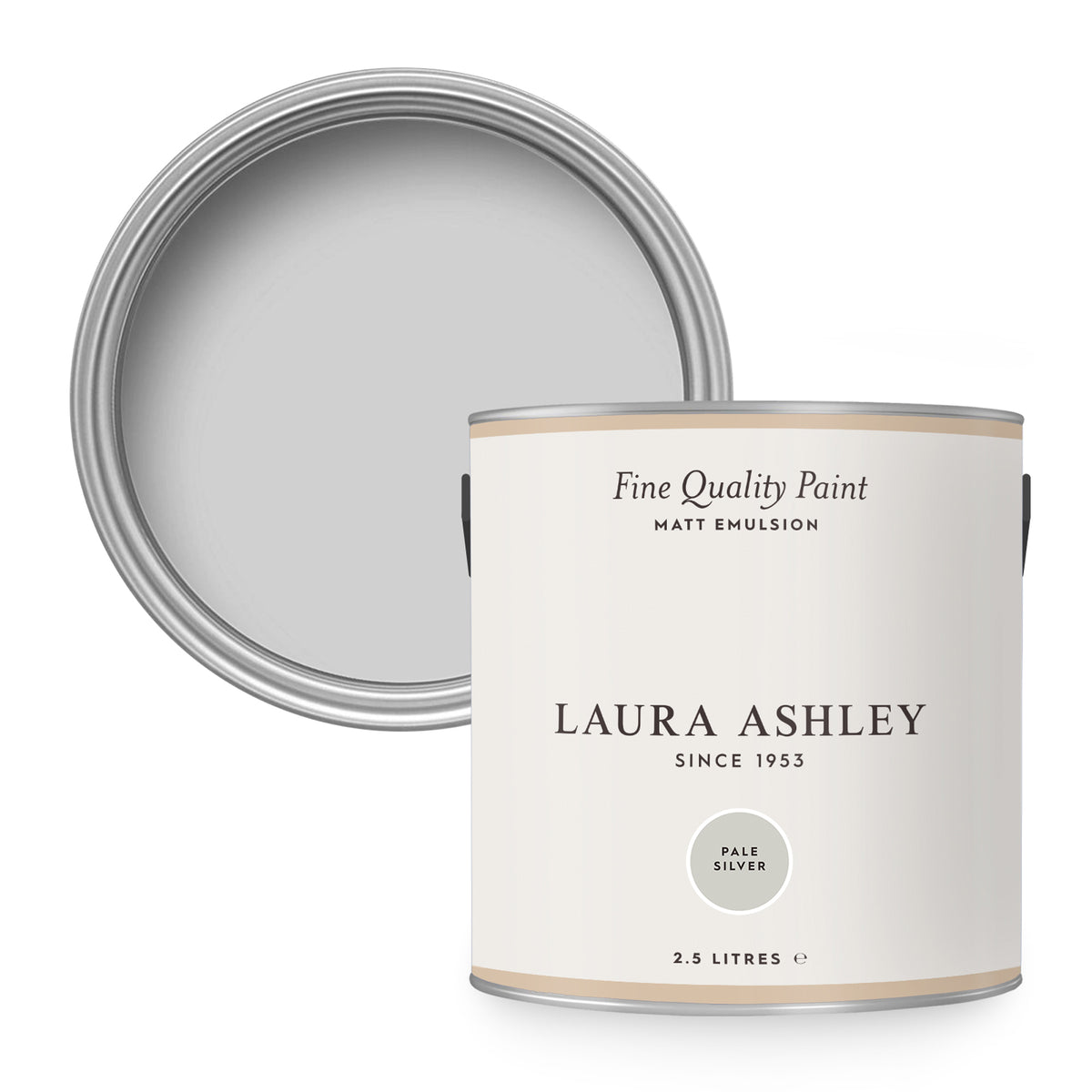 Laura Ashley Muurverf Mat - Pale Silver - Grijs - 2,5 liter