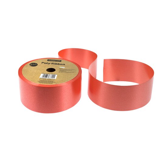 Red Poly Ribbon 5cm x 91m