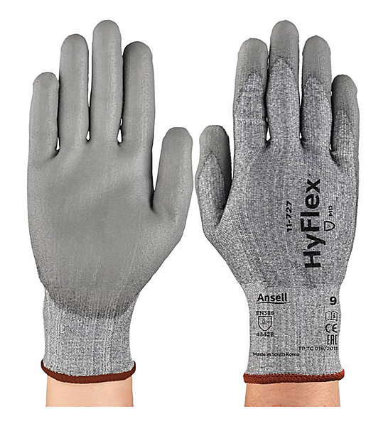 Lot de 6 paires de gants de travail en PU tricot Hyflex 11-727 EN388 Taille - Taille 11