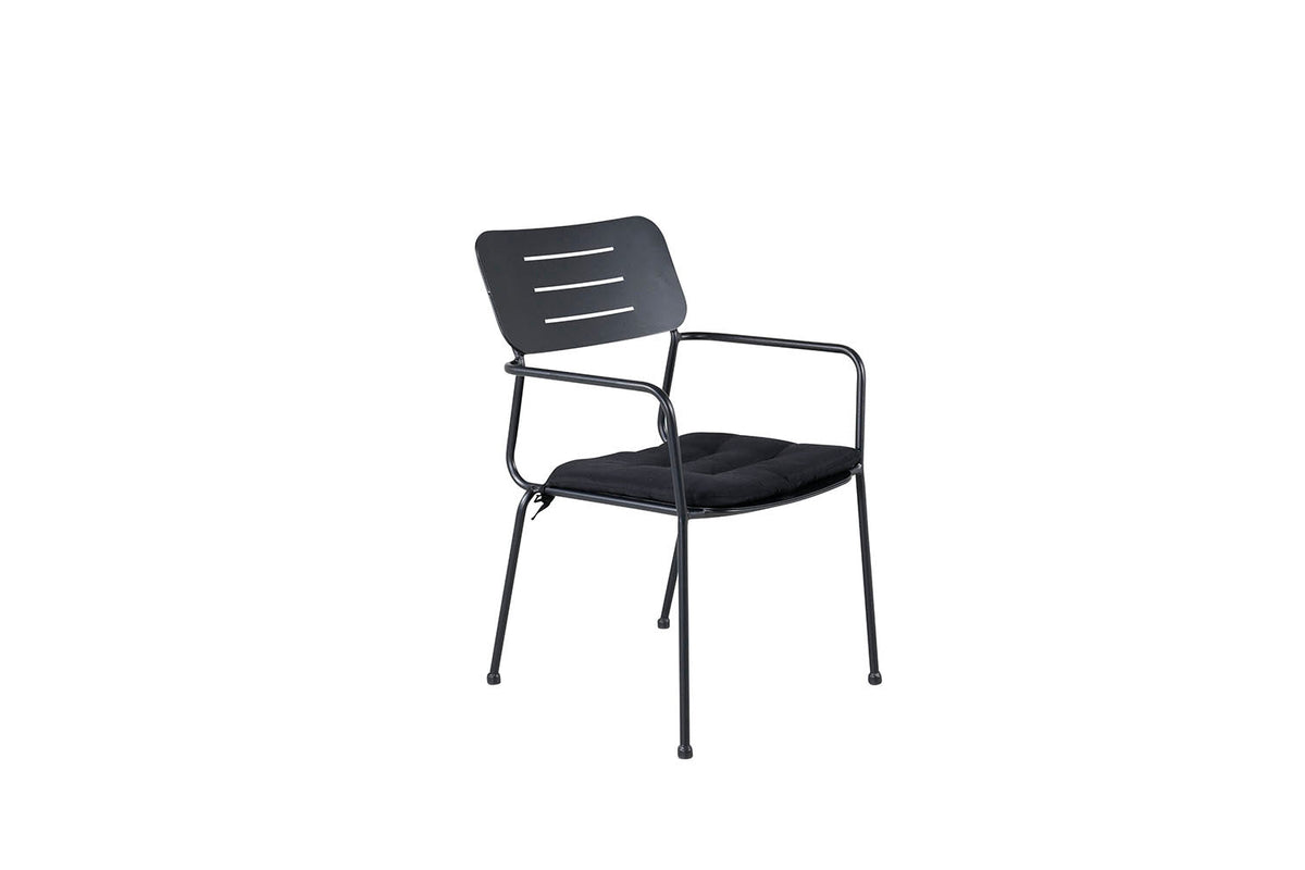 Rebellenclub Tuinstoel Cosmo - Set van 2 - Zwart