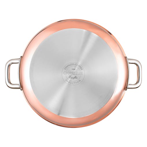 Chasseur Escoffier Induction Stock Pot with Lid 24cm / 7L Copper