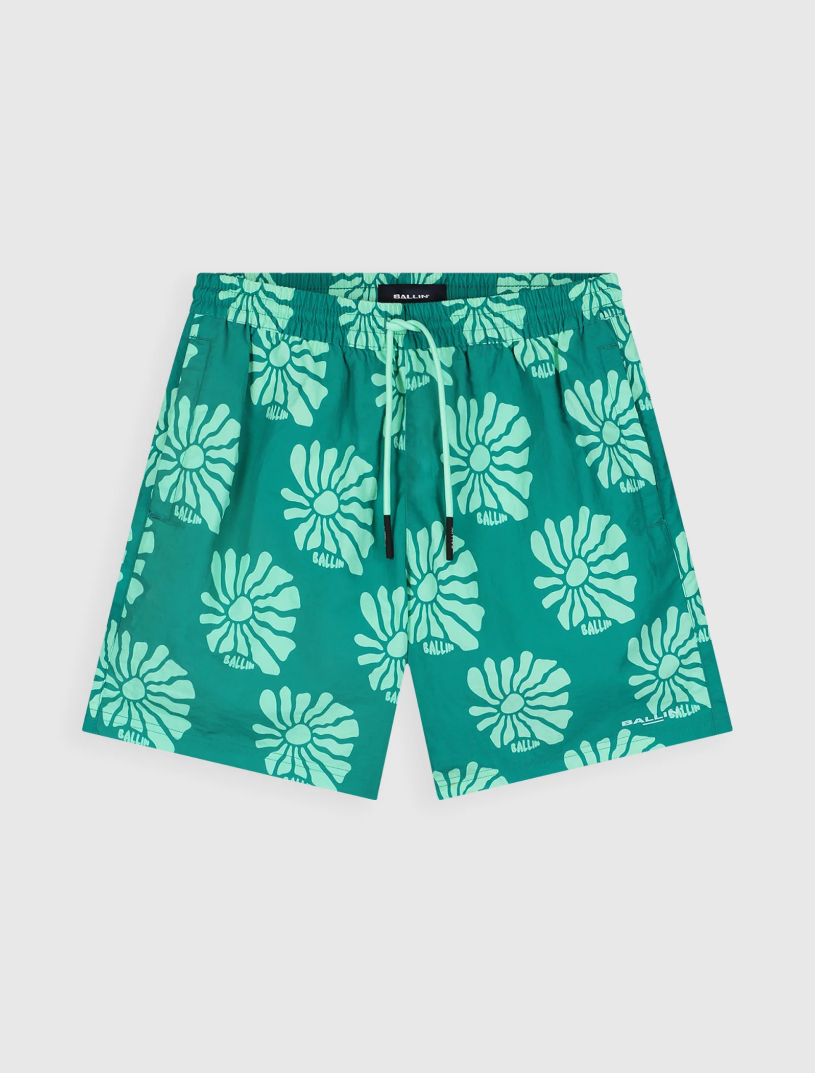 Junior Sunshine AOP Swim Shorts | Green