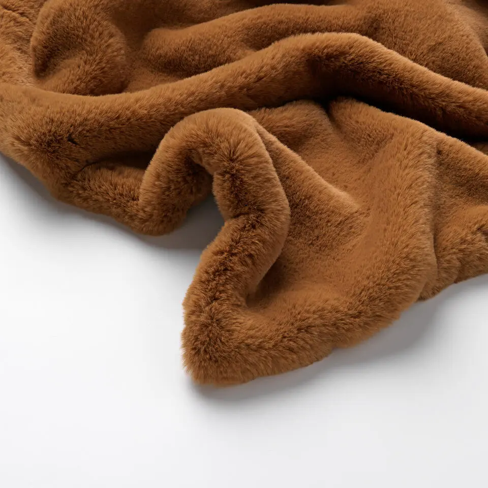 Plaid Zinzi - Tobacco Brown - 140x180 cm