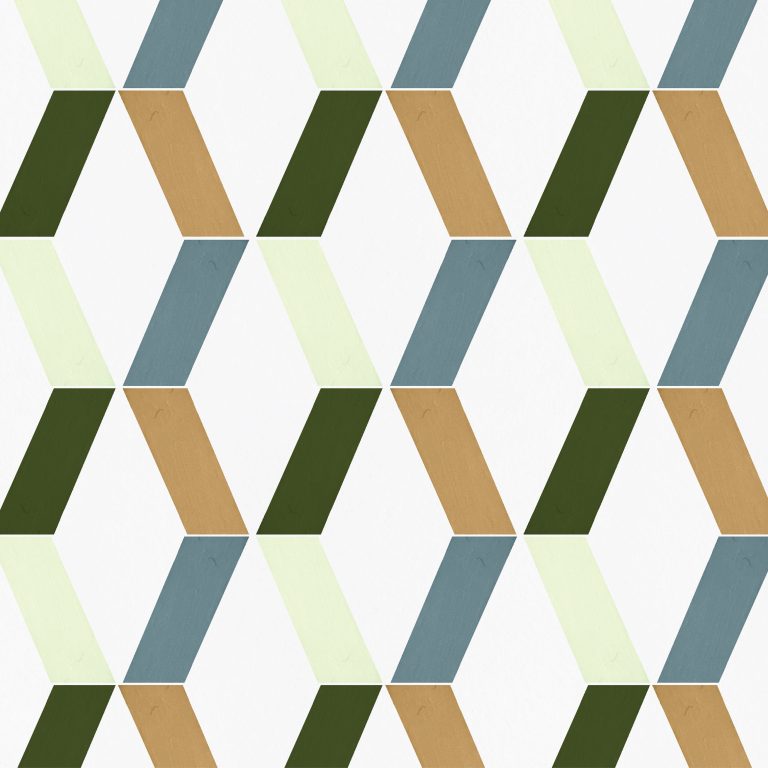 Catchii Behang Zigzag Franky wit multi