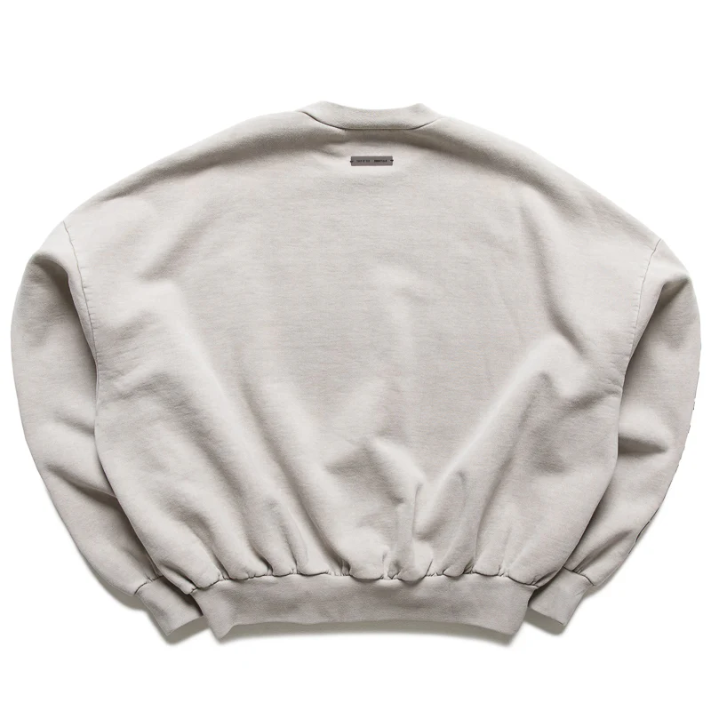 Fear Of God Essentials New York Heavy Fleece Cropped Sweatshirt - Smoke Grey