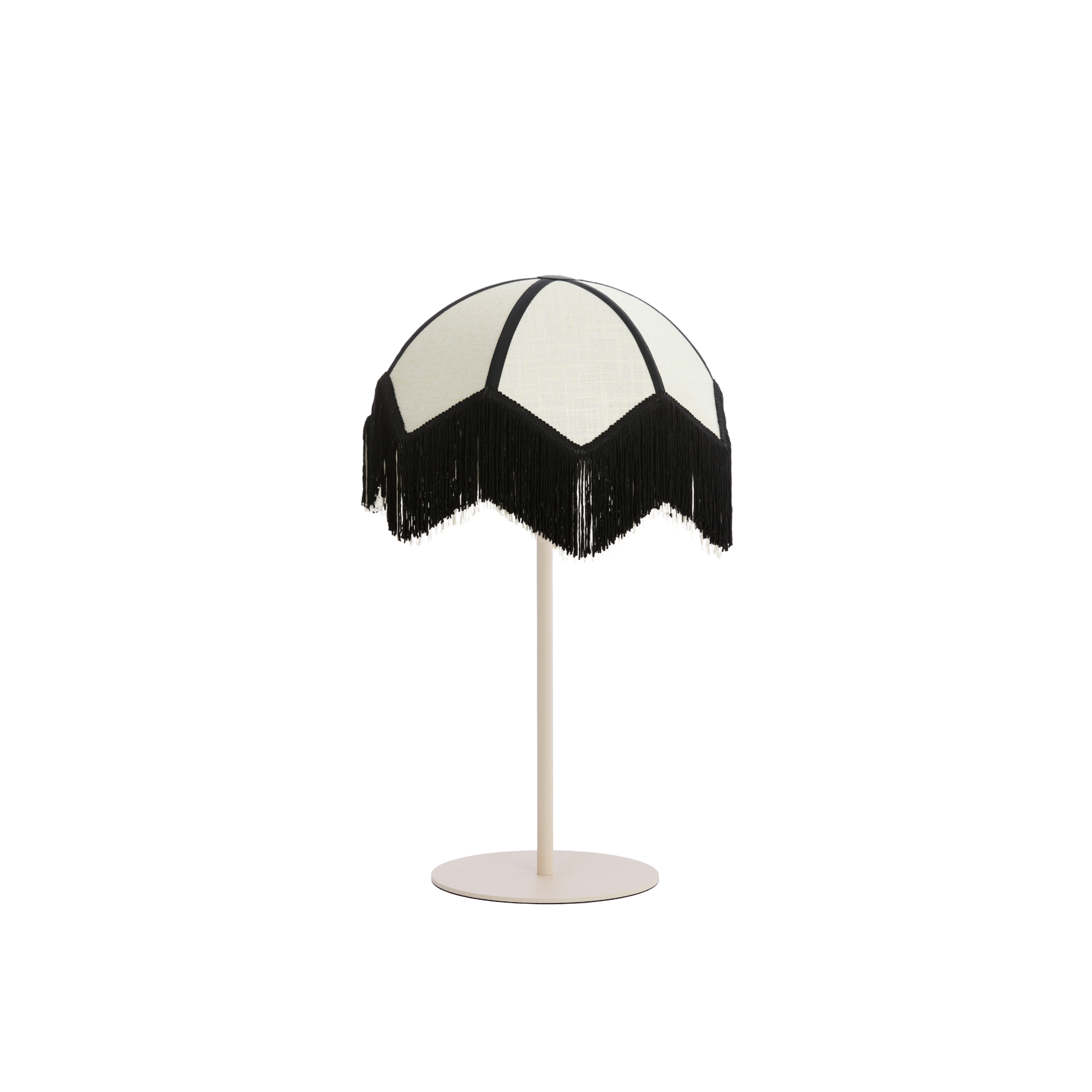 Tafellamp Renato/Sulina - Zand/Wit - Ø35x70cm
