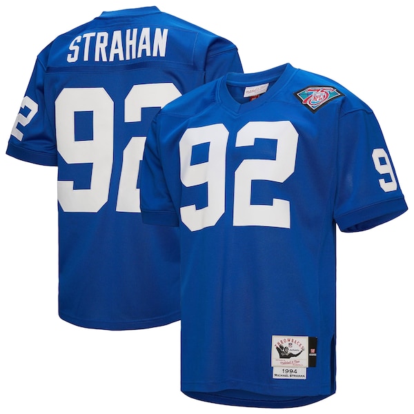 Michael Strahan New York Giants 1994  Authentic Throwback Retired Player Jersey - Royal