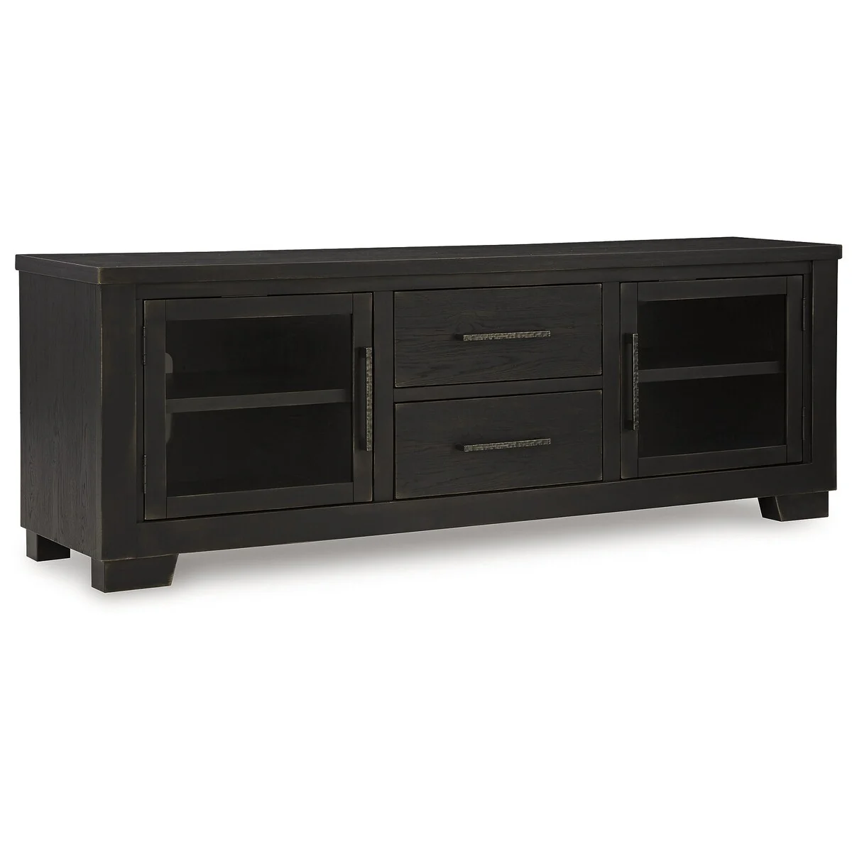Signature Design by Ashley Galliden Black 80 TV Stand for TVs up to 92 - 79.5 W x 20 D x 28.13 H