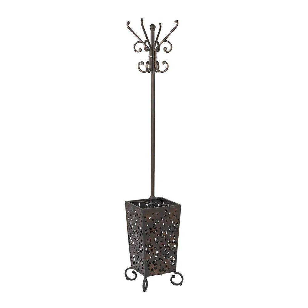 Middleton Coat Rack in Antique Bronze Metal Finish