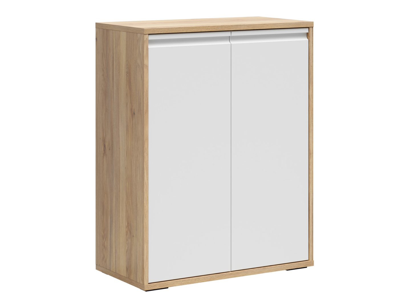 Szafka Reserve 80 cm z 2 drzwiami dąb mauvella/biały