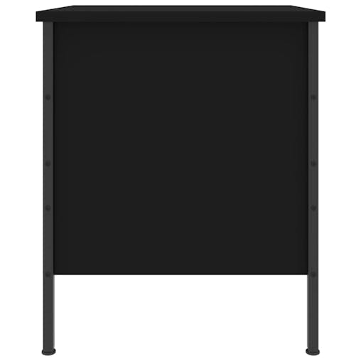 NNEVL Bedside Cabinet Black 40x42x50 cm Engineered Wood