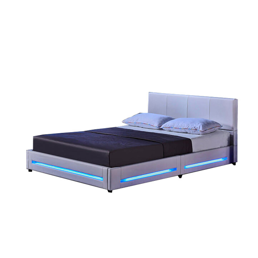Home Deluxe LED bed ASTEROID Wit 180 x 200 cm