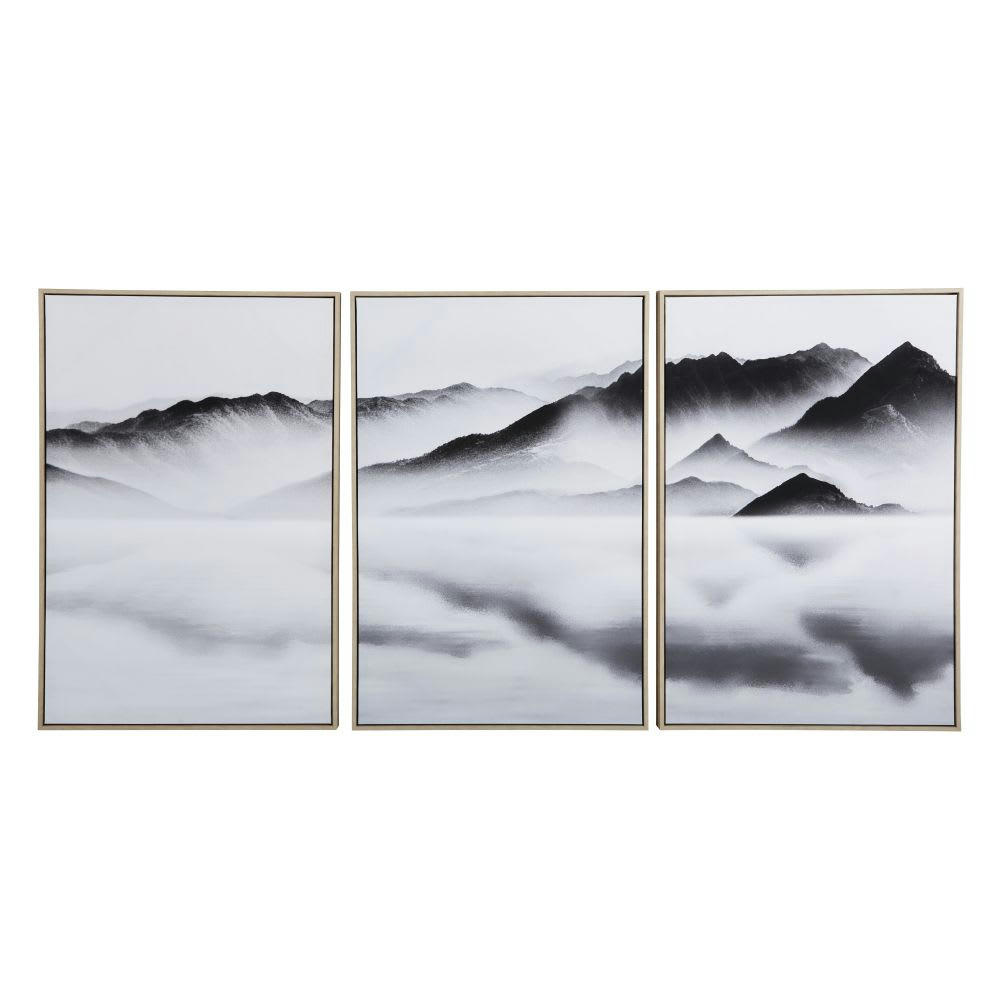 AIKO - Toile triptyque décor paysage 189x93