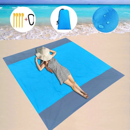 NNEOBA Waterproof Pocket Blanket for Outdoor Picnic (200x210cm)