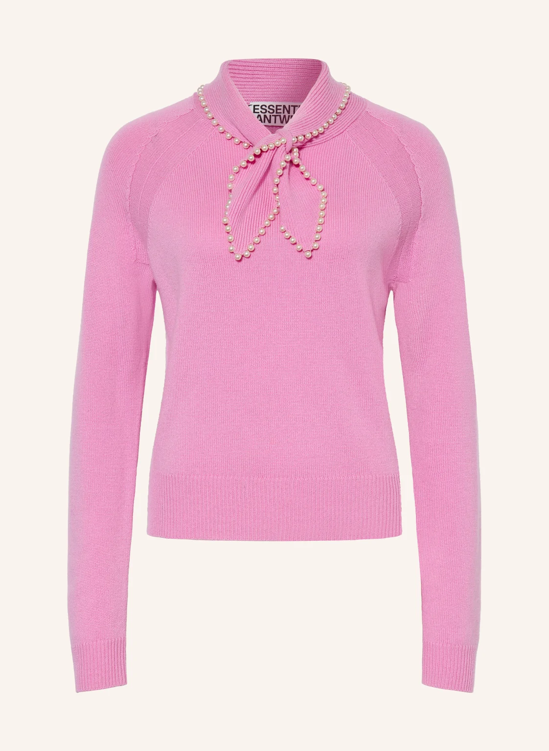 ESSENTIEL ANTWERP Pullover KASA mit Schluppe und Schmuckperlen