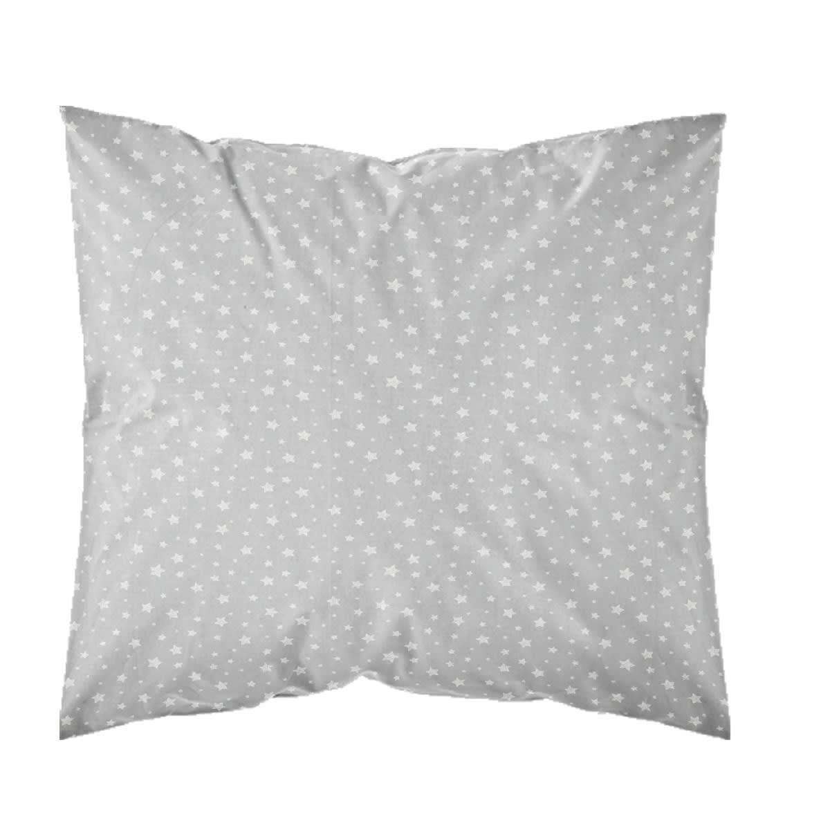 STELLA - Parure de lit en Coton Gris 140x190 cm