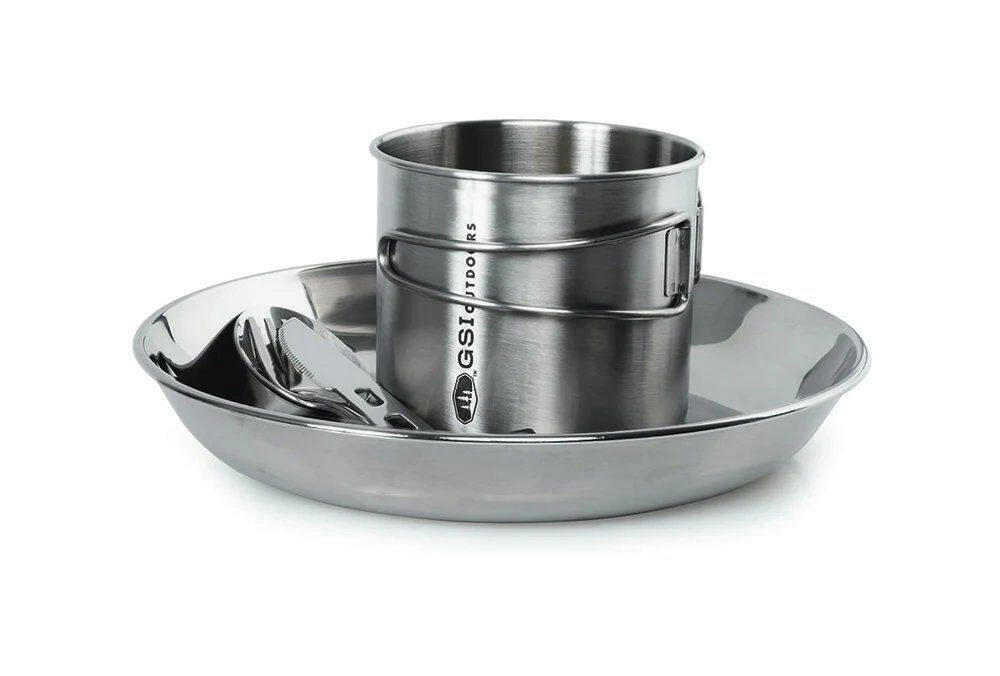 GSI Outdoors 1-Person Glacier Stainless Set